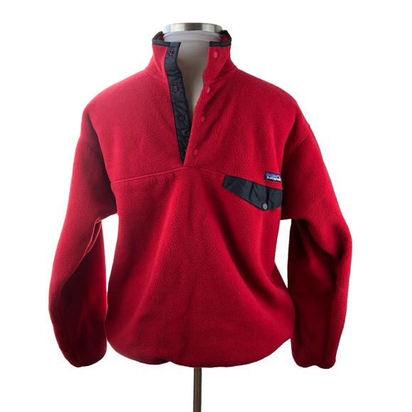 Patagonia Other - Patagonia Synchilla Snap-T Fleece Pullover Red Men's Size Large